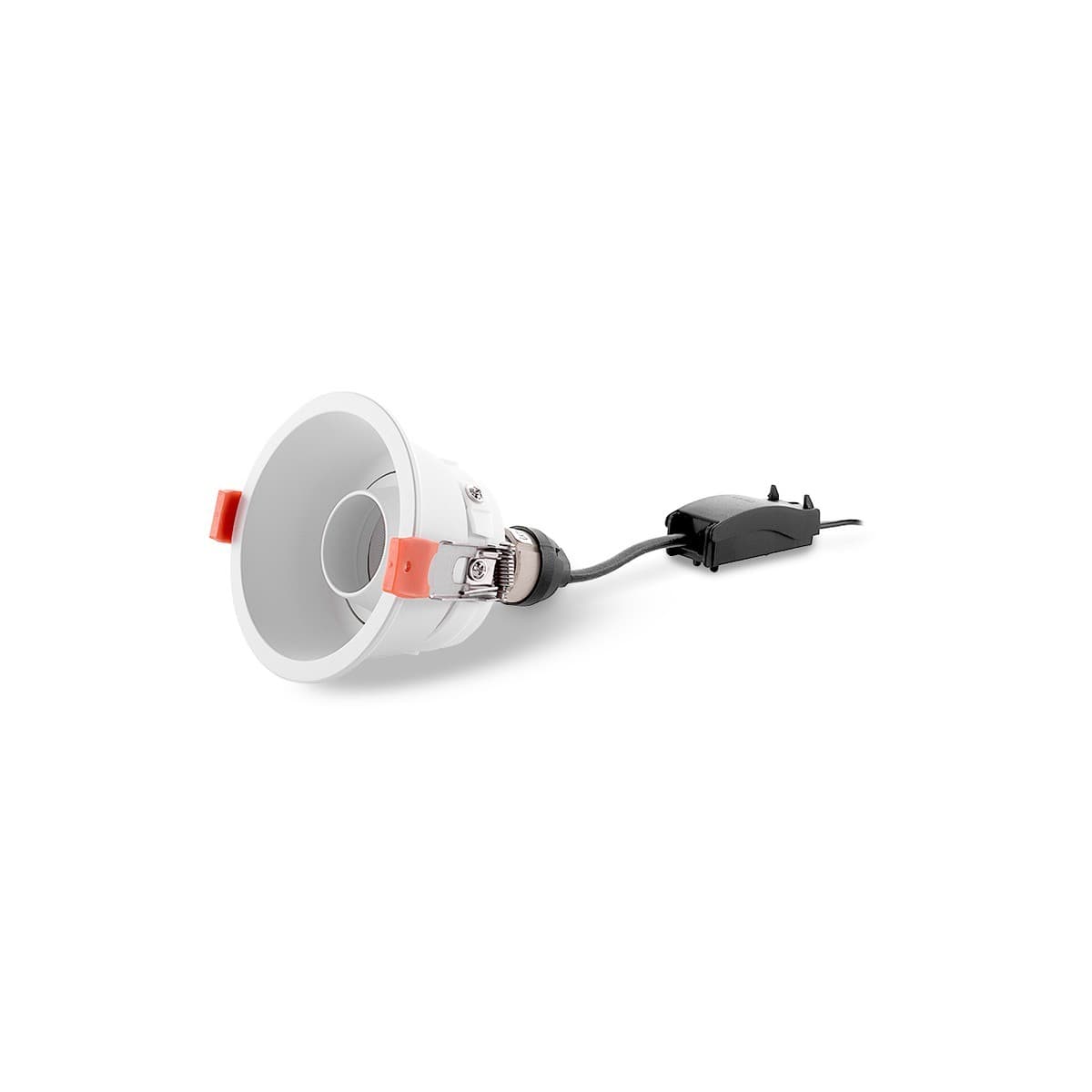 Blaze GU10 Recessed Gimble With Snoot 88mm Cut Out Downlight in White-img-2