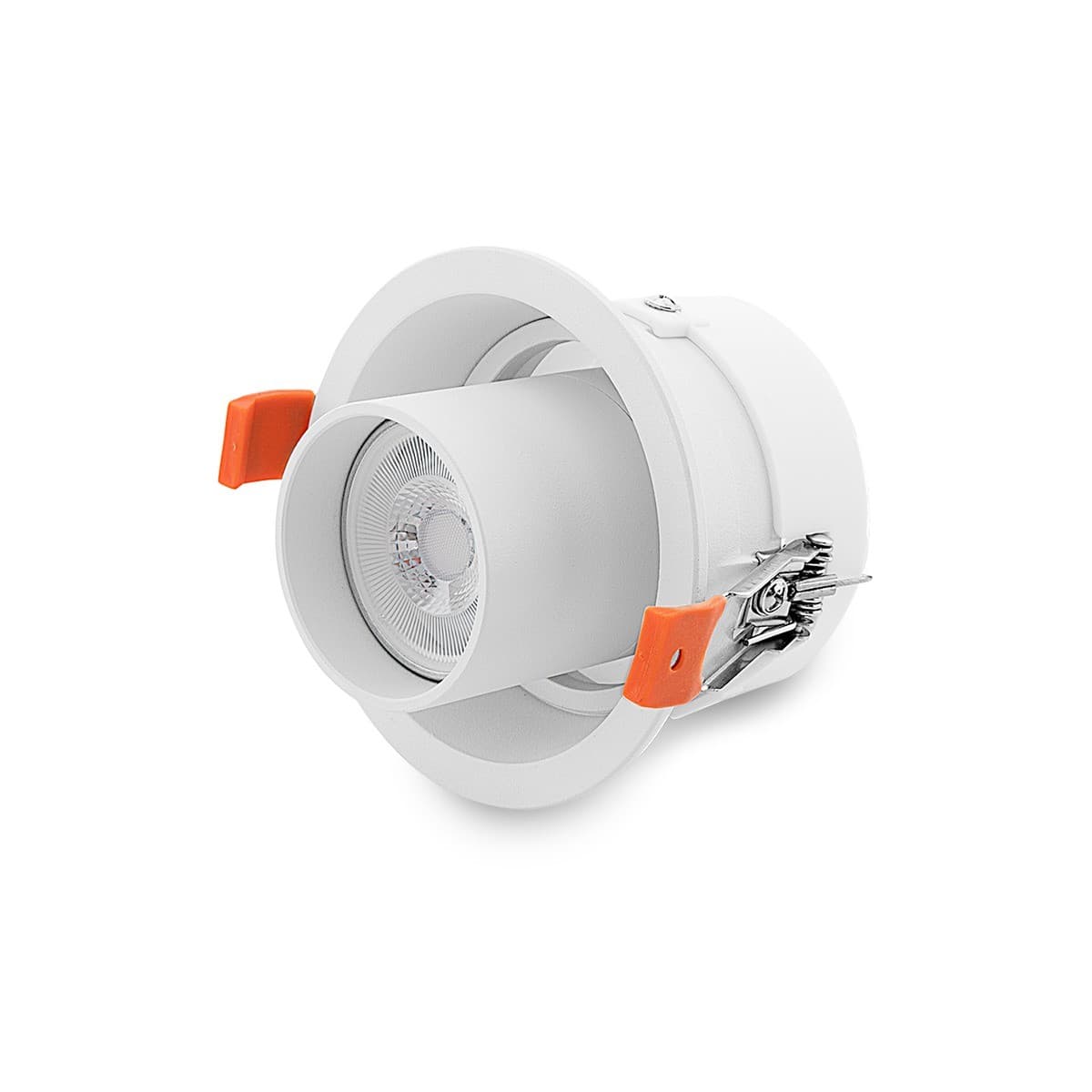 Luton GU10 Recessed Gimble 93mm Cut Out Downlight in White-img-1