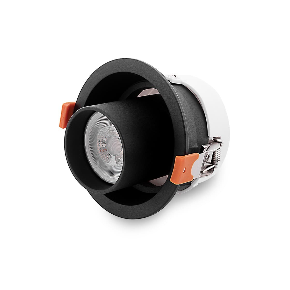 Luton GU10 Recessed Gimble 93mm Cut Out Downlight in Black-img-1