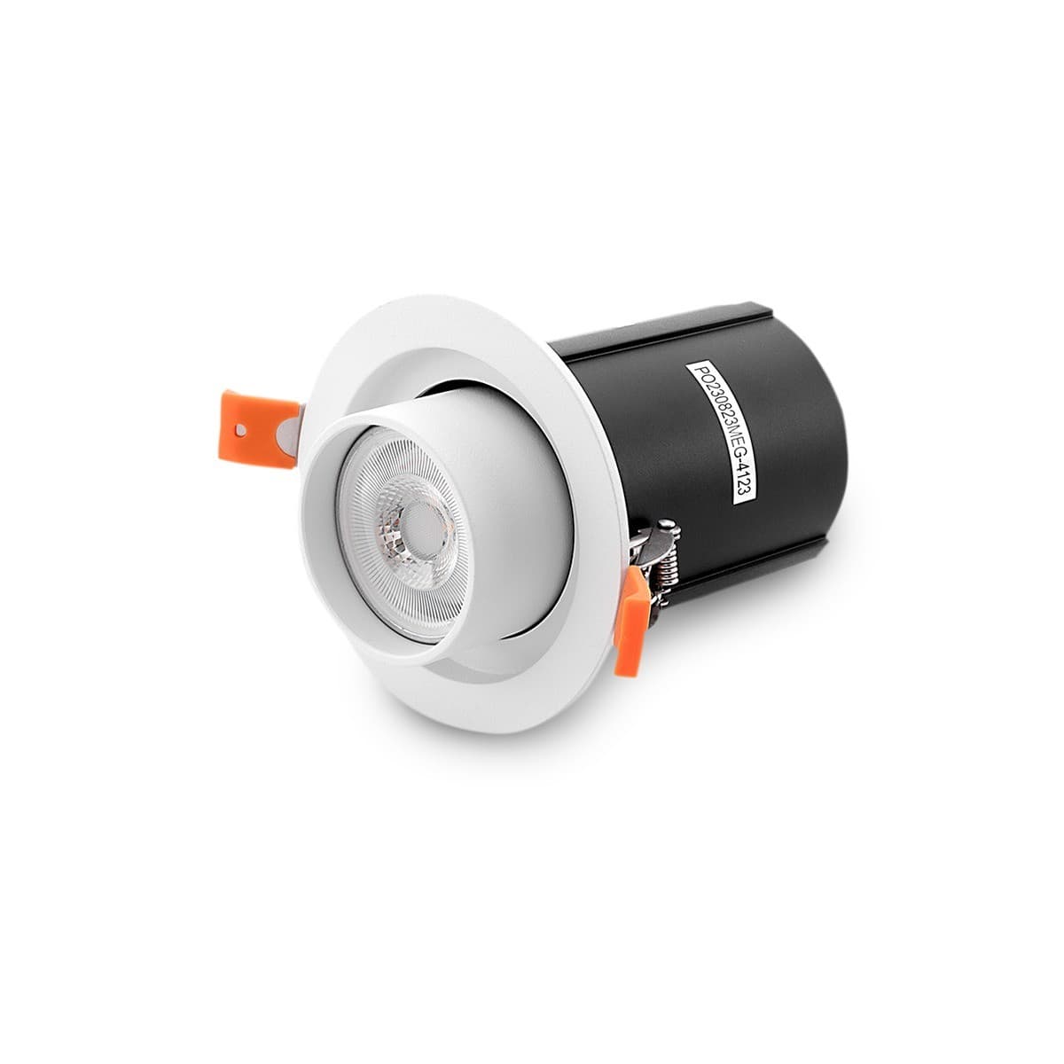 Luton GU10 Recessed Adjustable  93mm Cut Out Spotlight in White-img-1