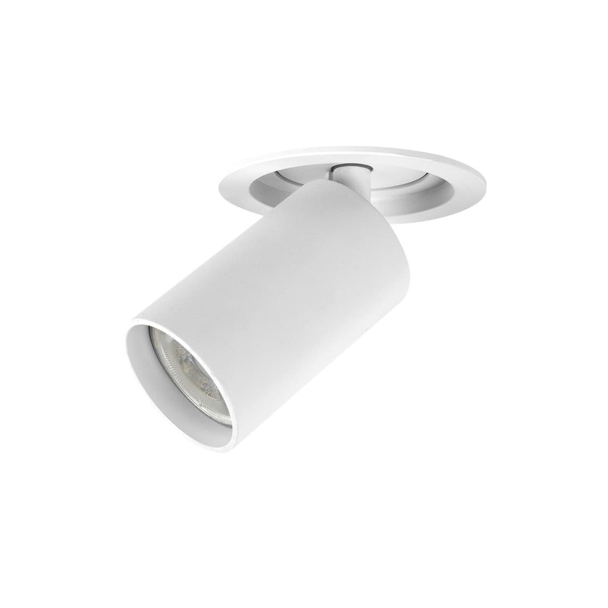 Luton GU10 Recessed Adjustable  93mm Cut Out Spotlight in White-img-2