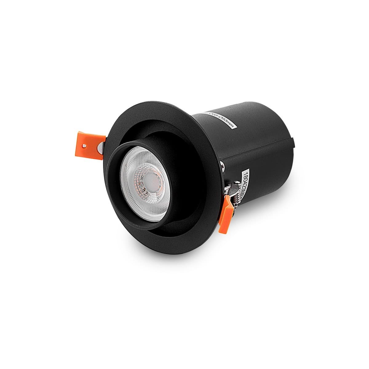 Luton GU10 Recessed Adjustable  93mm Cut Out Spotlight in Black-img-1