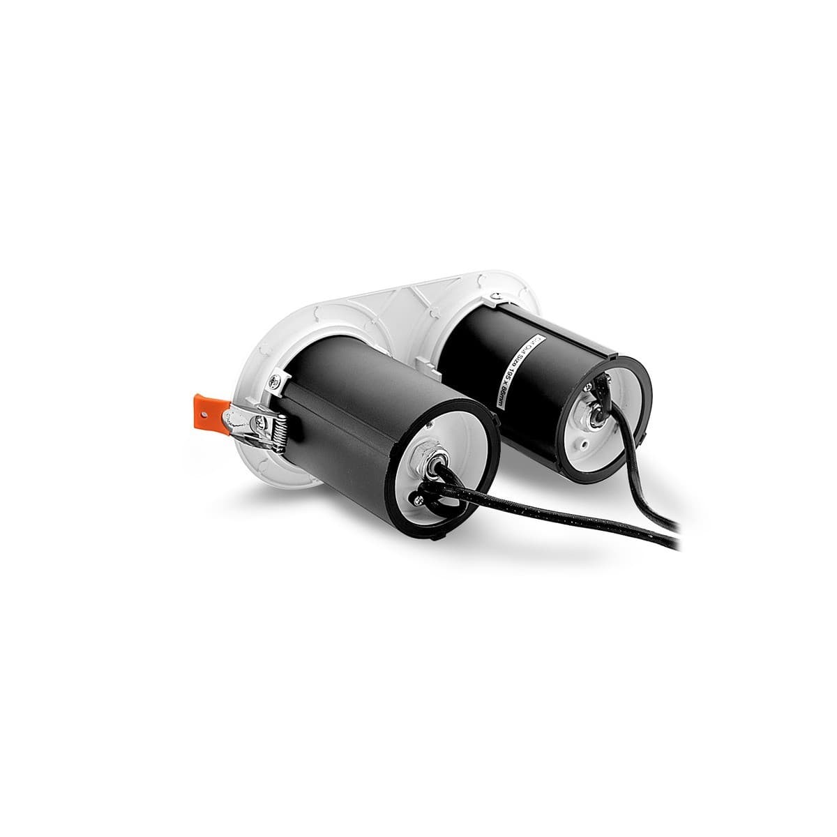 Luton 2 Light GU10 Recessed Adjustable 195mm X 86mm Cut Out Spotlight in White-img-6