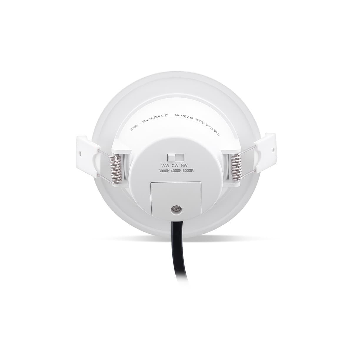 Eclipse Mini LED Recessed Colour Switch 72mm Cut Out Downlight in White-img-3
