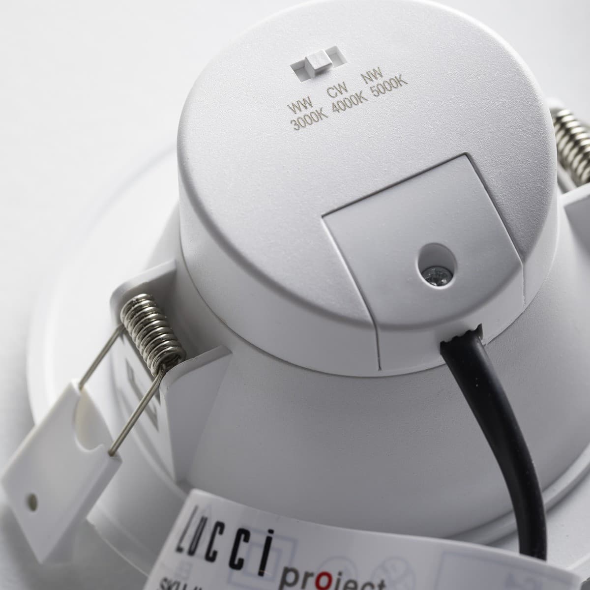 Eclipse Maxi LED Recessed Colour Switch 90mm Cut Out Downlight in White-img-7