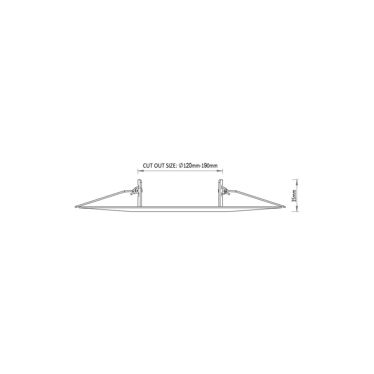 220mm Downlight Conversion Plate in White-img-4