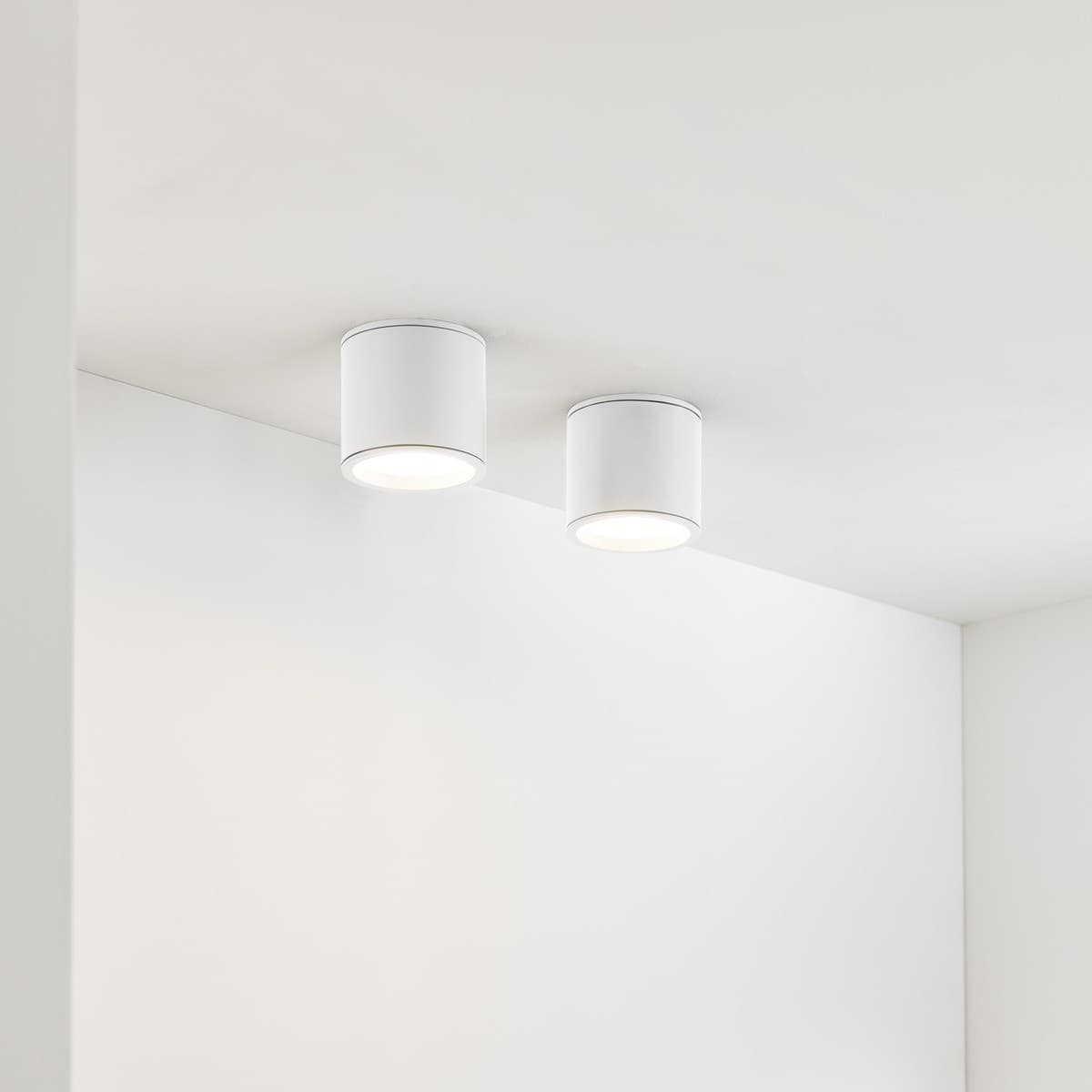 Surface 80mm LED Tri-Colour Surface Mounted Downlight in White-img-7