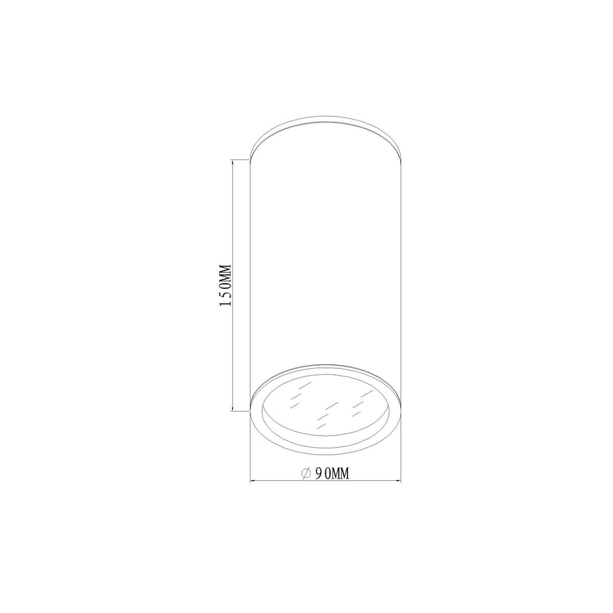 Surface 150mm LED Tri-Colour Surface Mounted Downlight in White-img-4