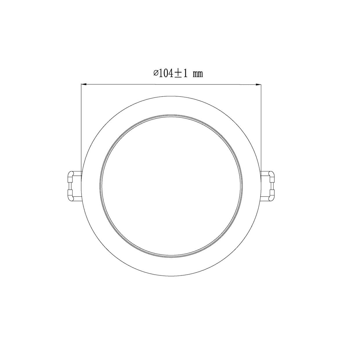 Vivid LED Recessed Colour Switch 90mm Cut Out Downlight in White-img-8