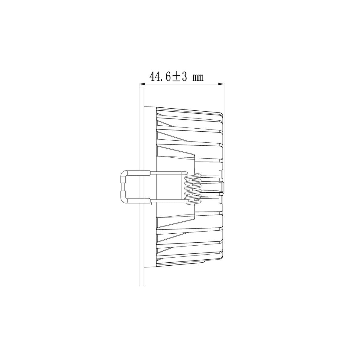 Vivid LED Recessed Colour Switch 90mm Cut Out Downlight in White-img-9