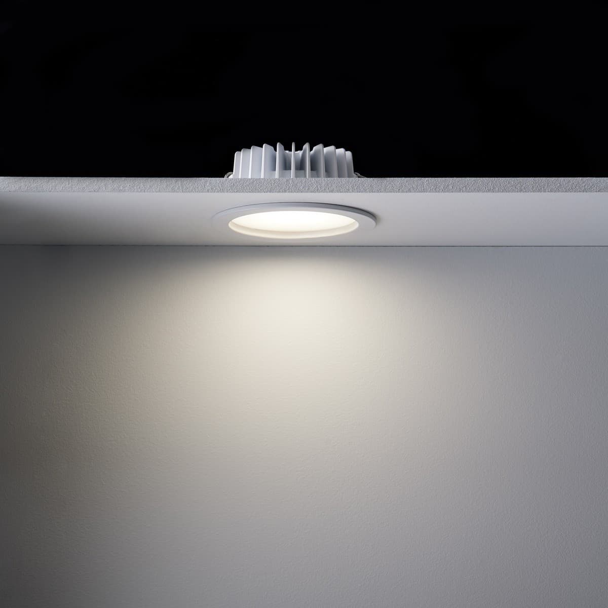 Vivid LED Recessed Colour Switch 90mm Cut Out Downlight in White