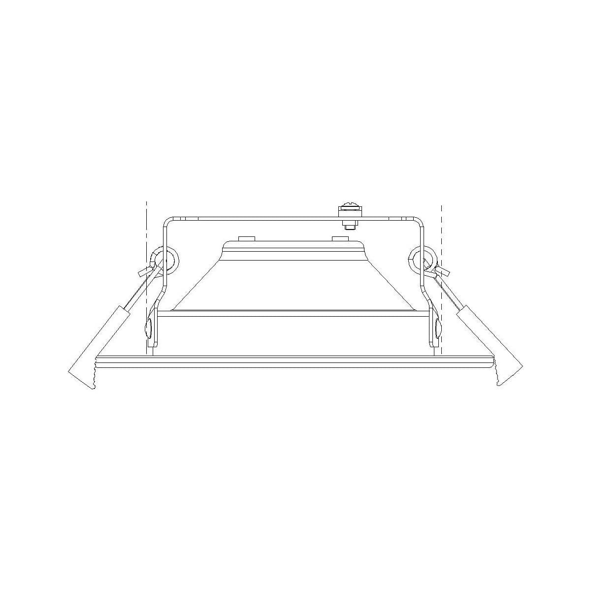 Express Mini LED Recessed Cool White 92mm Cut Out Downlight in White-img-5