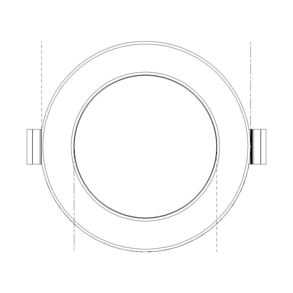 Express Mini LED Recessed Cool White 92mm Cut Out Downlight in White-img-6