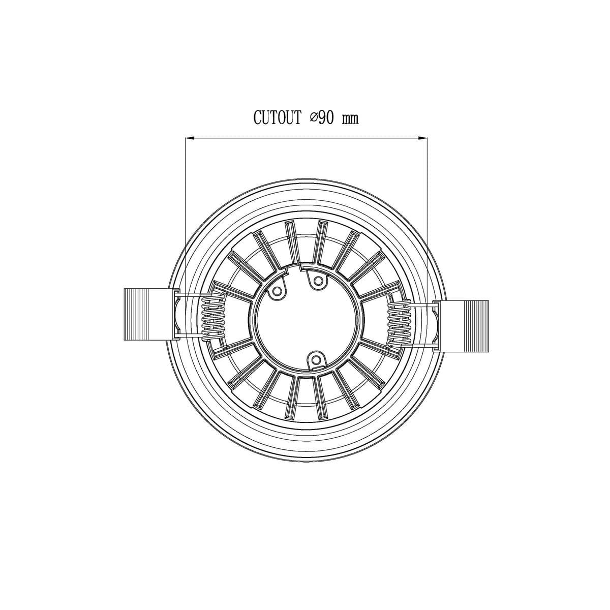 Lucci Connect Infinity LED Recessed CCT 85mm Cut Out Downlight in White-img-3