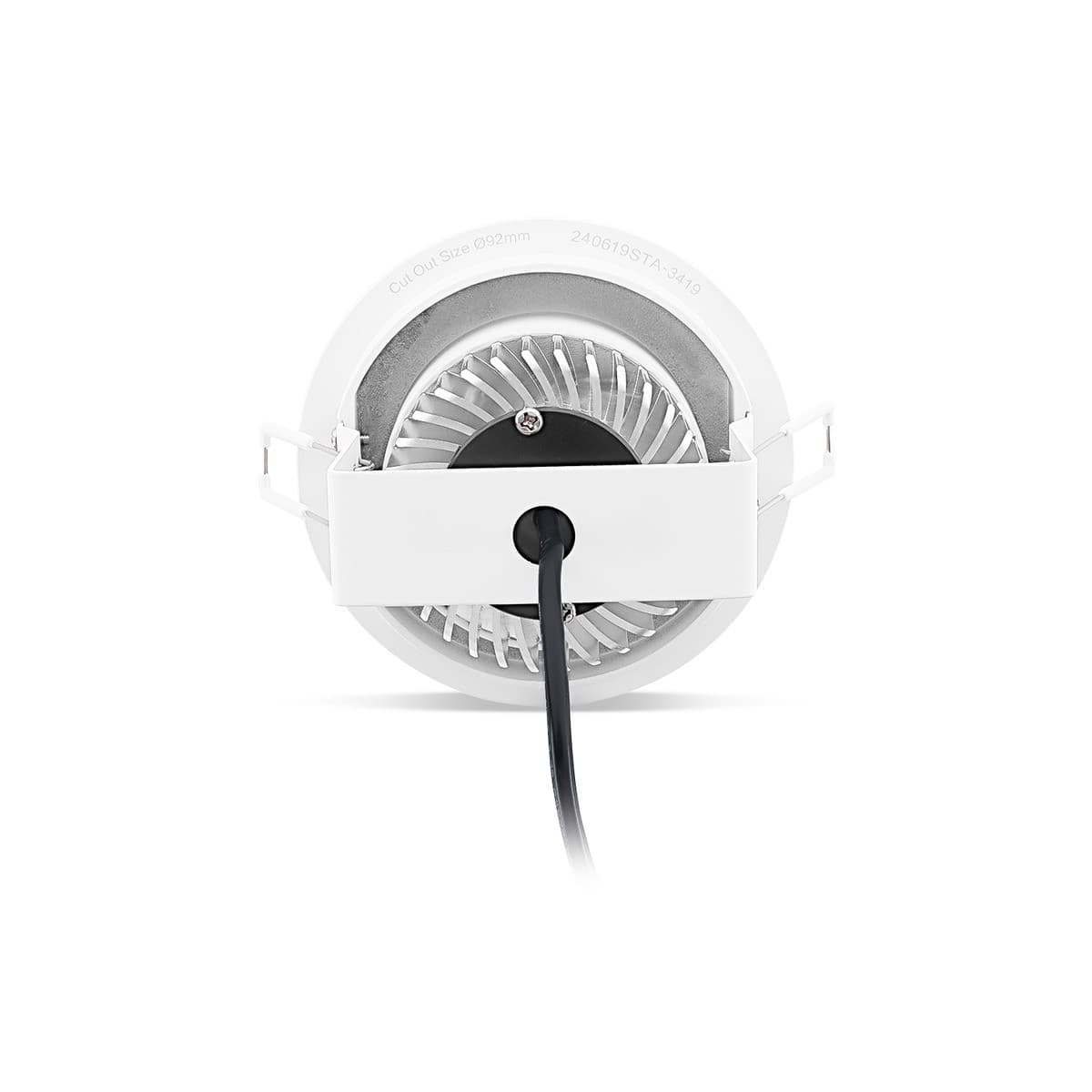 Lucci Connect City LED Recessed CCT 92mm Cut Out Downlight in White-img-3
