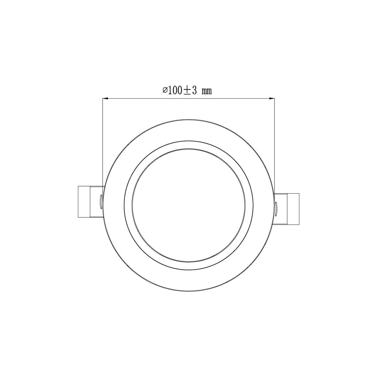 Infinity Mini LED Recessed Colour Switch 85mm Cut Out Downlight in White-img-10