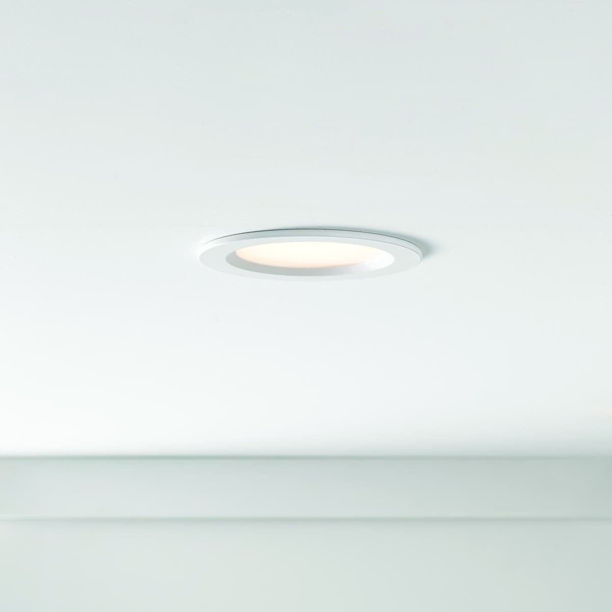 Infinity Mini LED Recessed Colour Switch 85mm Cut Out Downlight in White