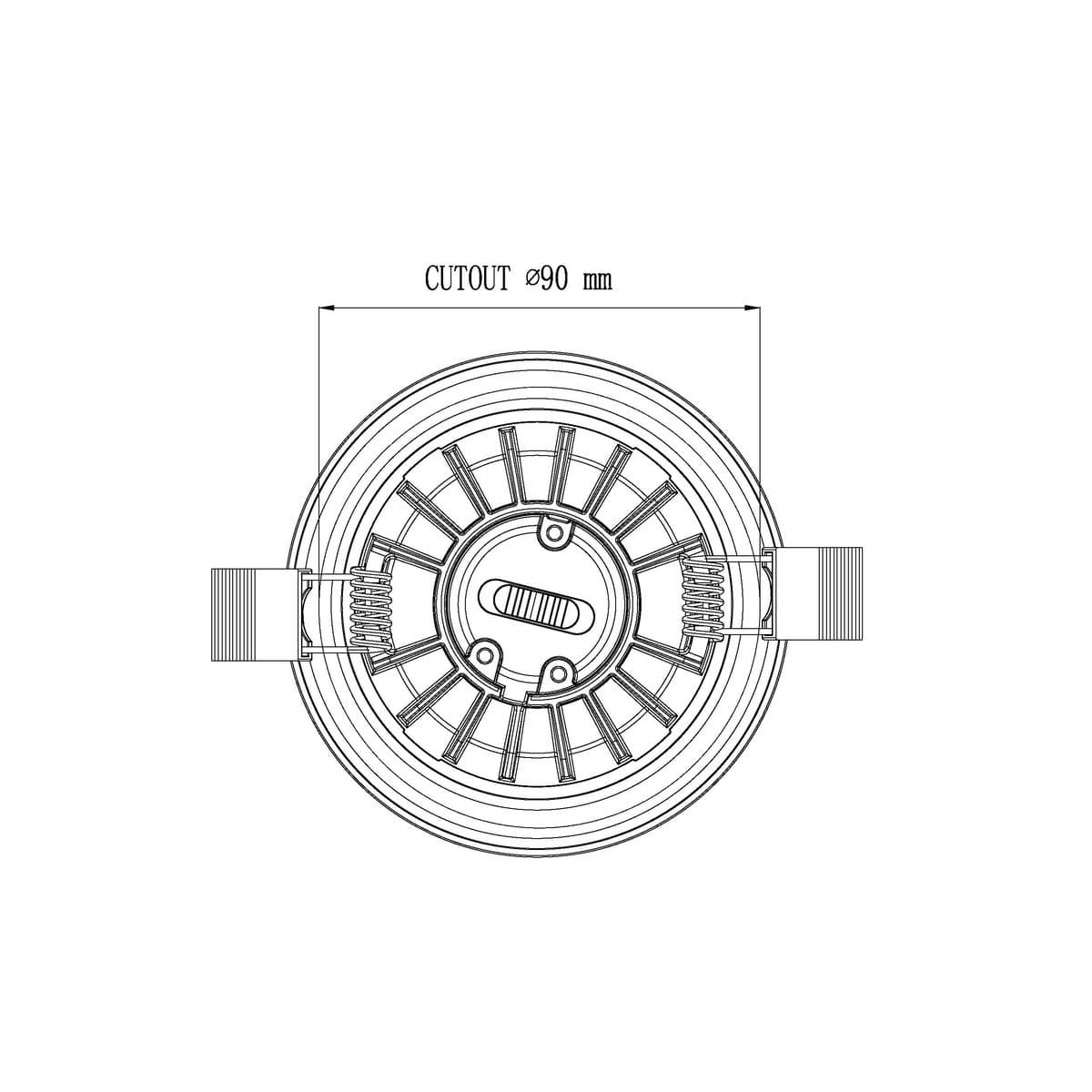 Infinity Mini LED Recessed Colour Switch 85mm Cut Out Downlight in Chrome-img-7