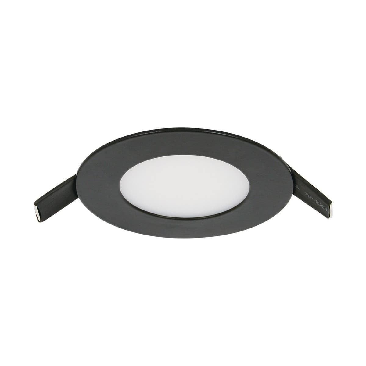 Theo LED Recessed Round Cool White 75mm Cut Out Panel Light  in Black