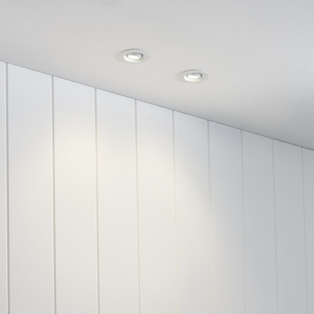 Starlight LED Recessed Adjustable Warm White 50mm Cut Out Downlight in White-img-7