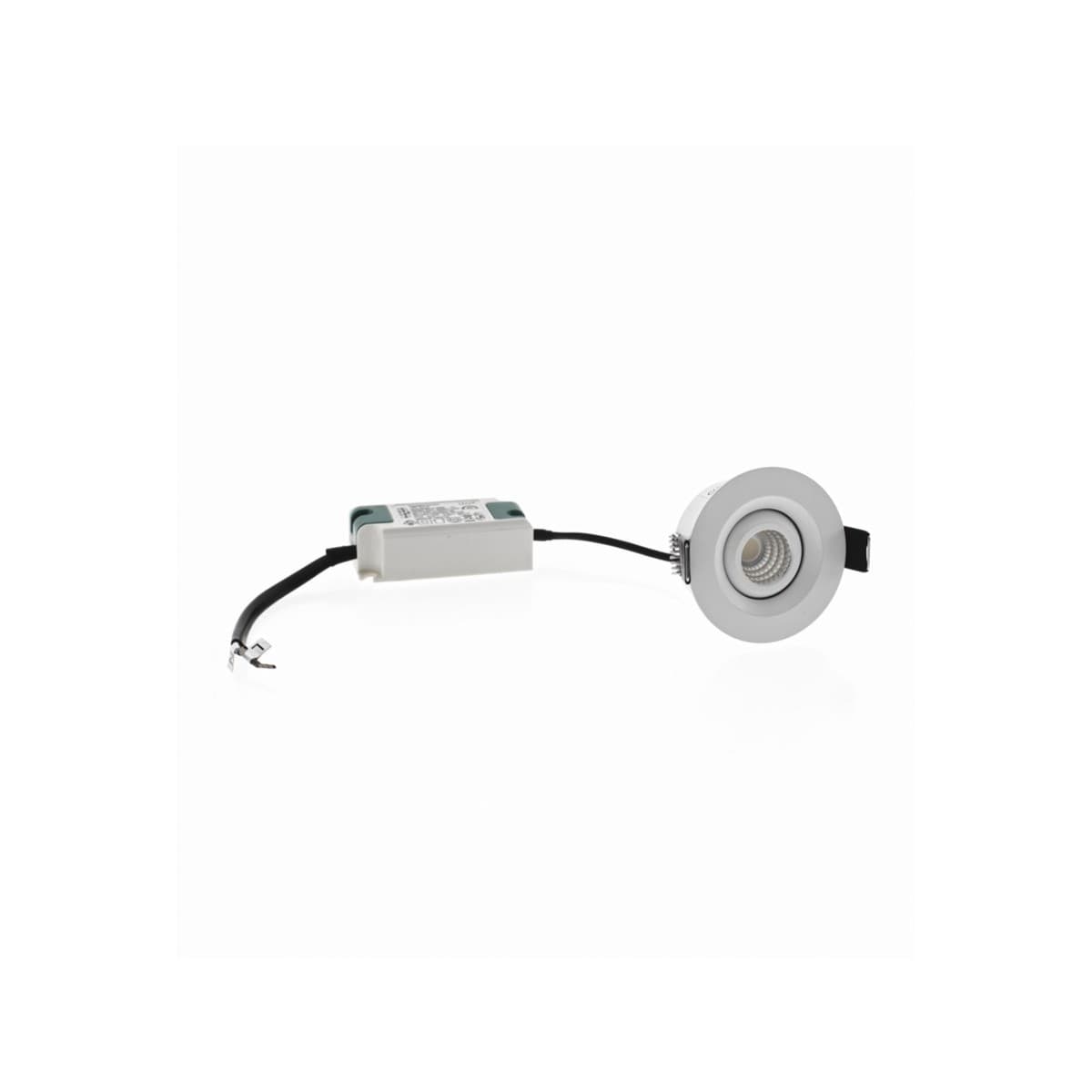Starlight LED Recessed Adjustable Cool White 50mm Cut Out Downlight in White-img-4