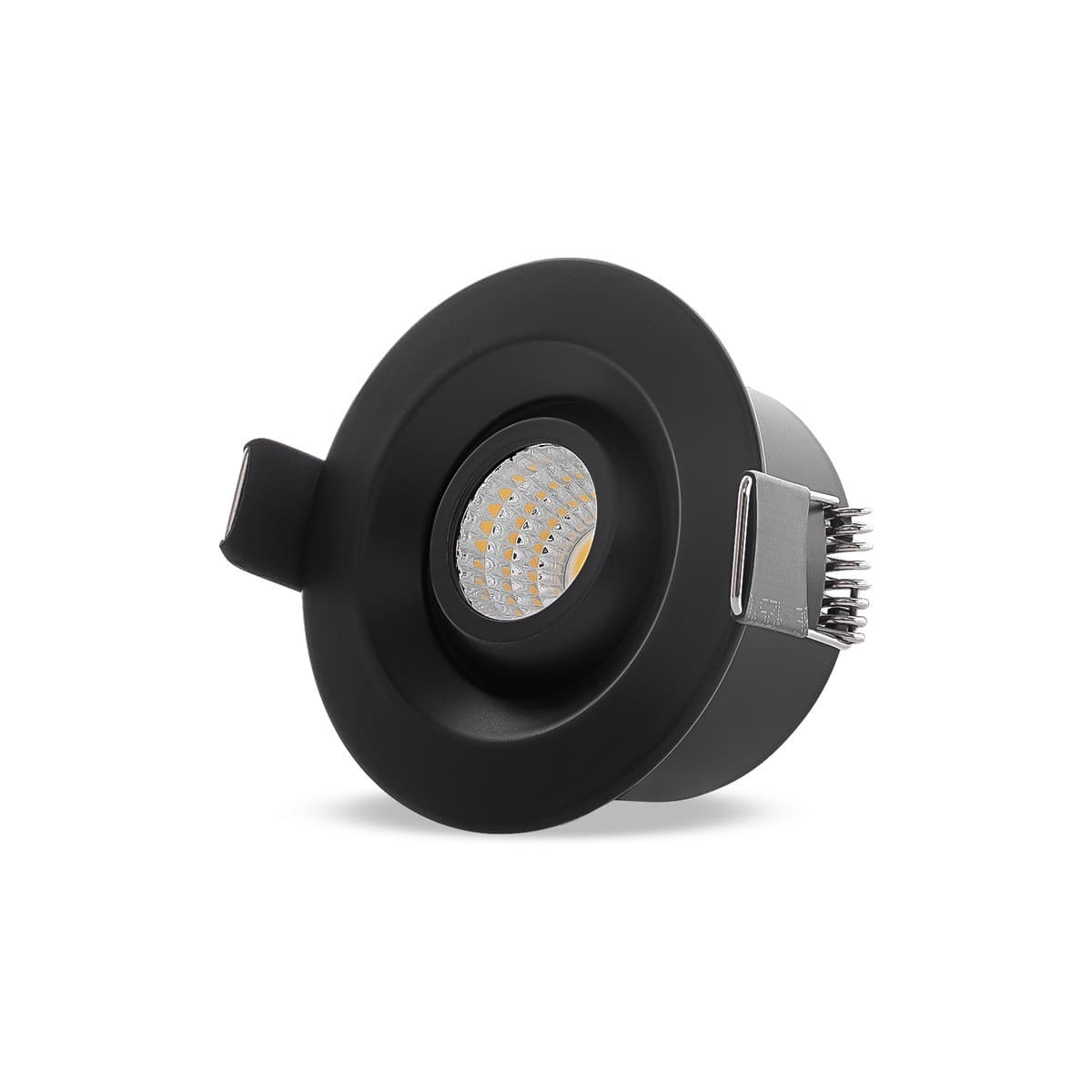Starlight LED Recessed Adjustable Cool White 50mm Cut Out Downlight in Black-img-1