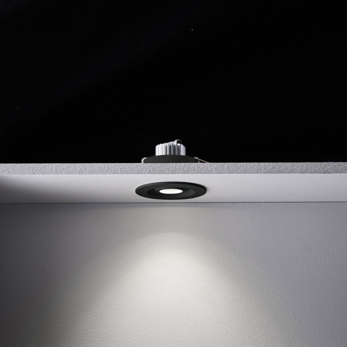 Starlight LED Recessed Adjustable Cool White 50mm Cut Out Downlight in Black-img-6