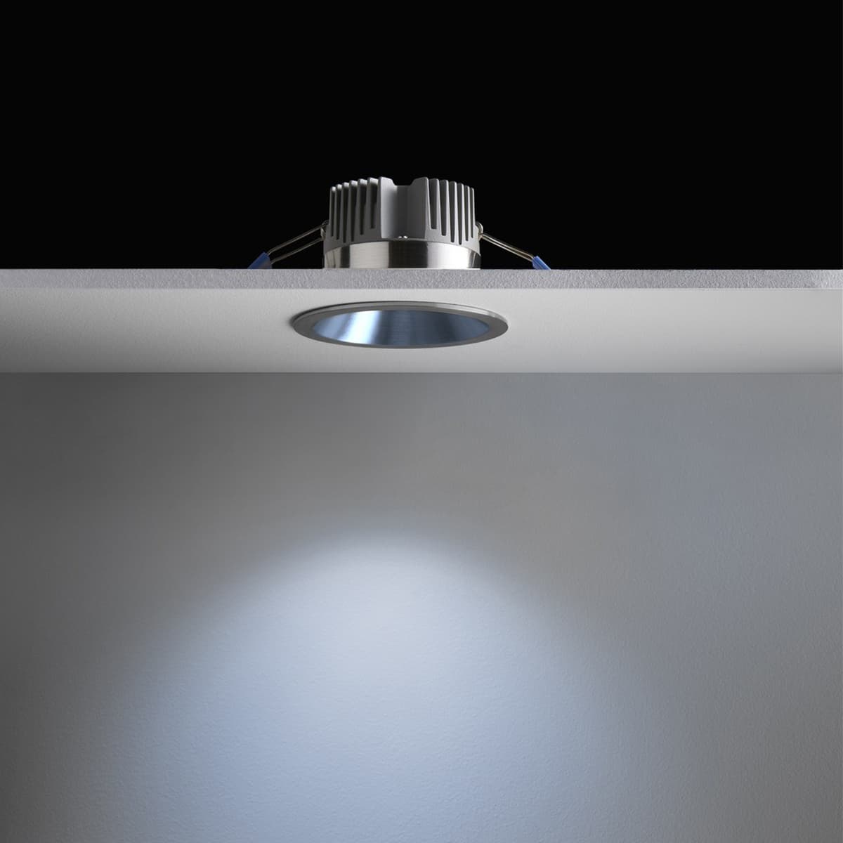 City III LED Recessed Fixed CCT 90mm Cut Out  Downlight in Brushed Chrome-img-3