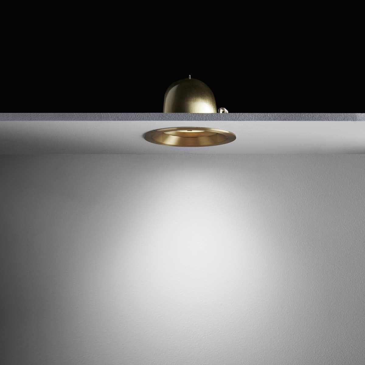 City III LED Recessed Gimble CCT 92mm Cut Out  Downlight in Brass-img-2