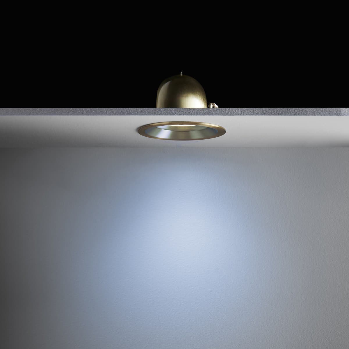 City III LED Recessed Gimble CCT 92mm Cut Out  Downlight in Brass-img-4