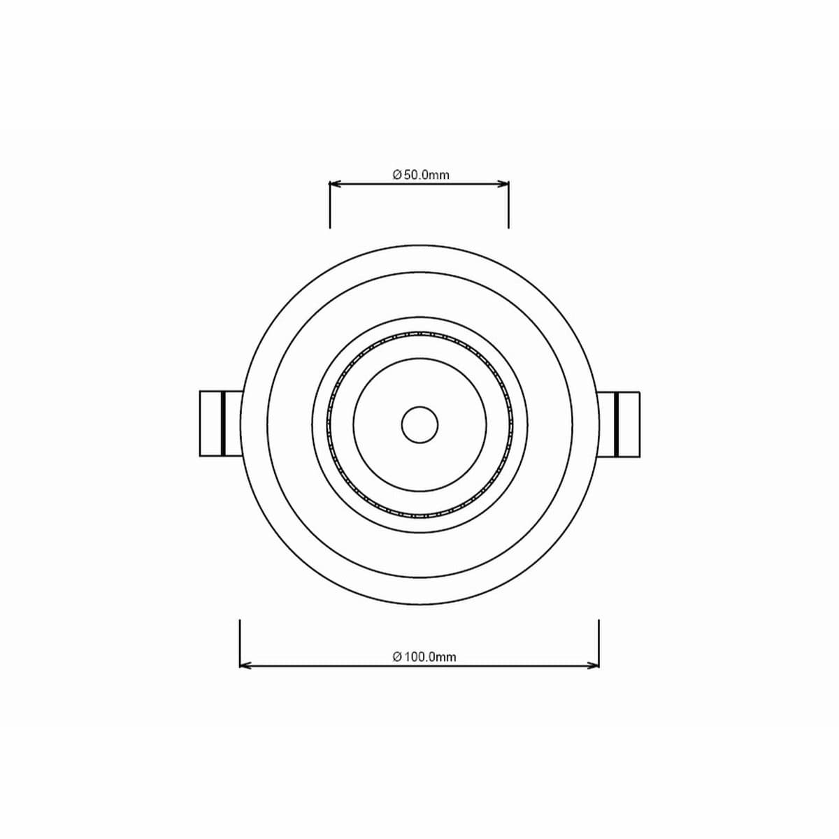 Custom 100mm LED Recessed Tri Colour 10W  90mm Cut Out Downlight  in White-img-9