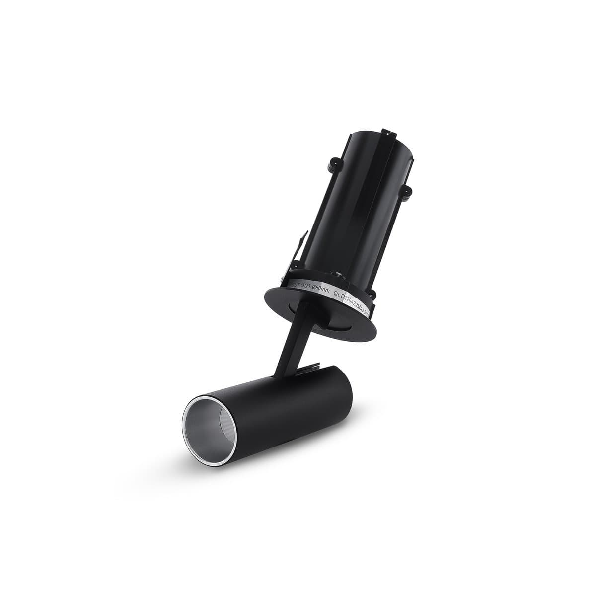 MFL Titan LED Recessed Adjustable 80mm Cut Out Spotlight in Black-img-1