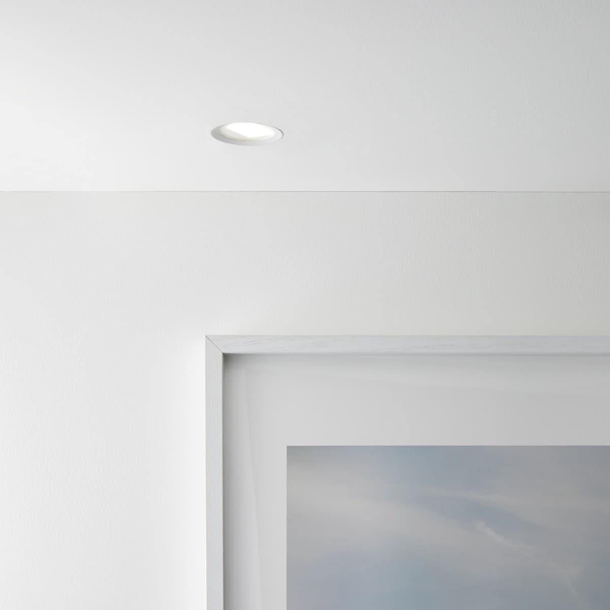 MFL Click LED Wall Wash Cool White 92mm Cut Out Downlight in White-img-2