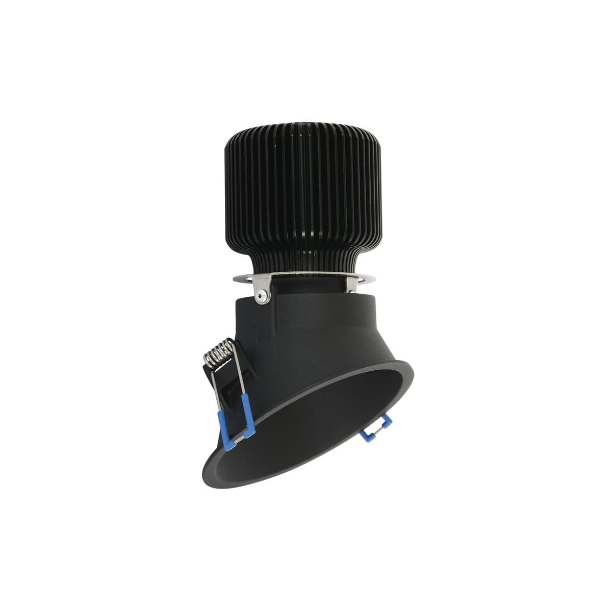 MFL Accent Minitrim LED Recessed Wall Washer Cool White 100mm Cut Out Downlight in Black-img-1