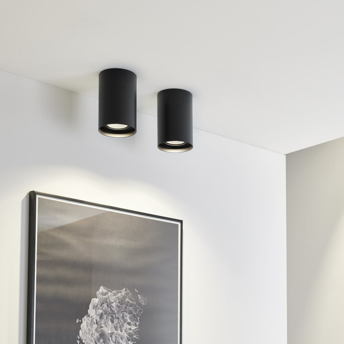 Masson Mila GU10 Round Surface Mounted Downlight in Black-img-6