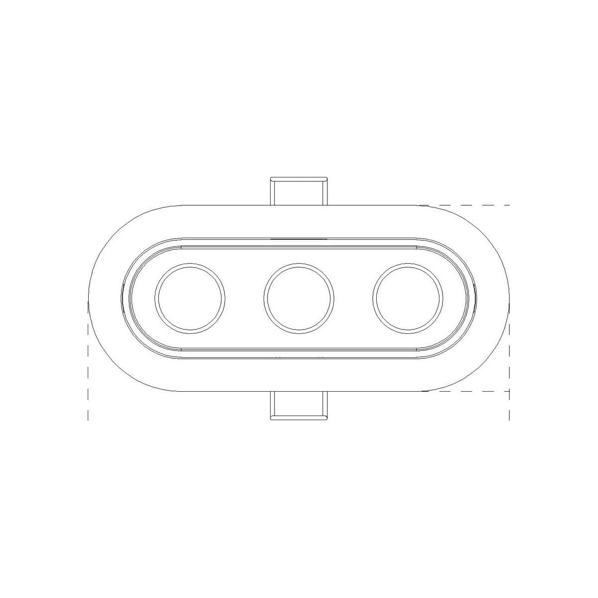 MFL Daytona LED 3 Light Dimmable Downlight in Black-img-3
