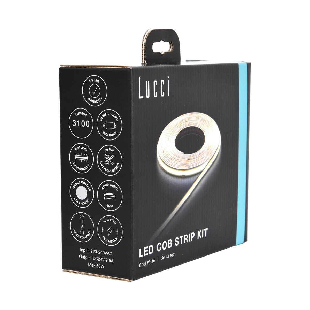 Glow Classic 5m 50W COB LED Strip Kit in Cool White, High Output-img-2
