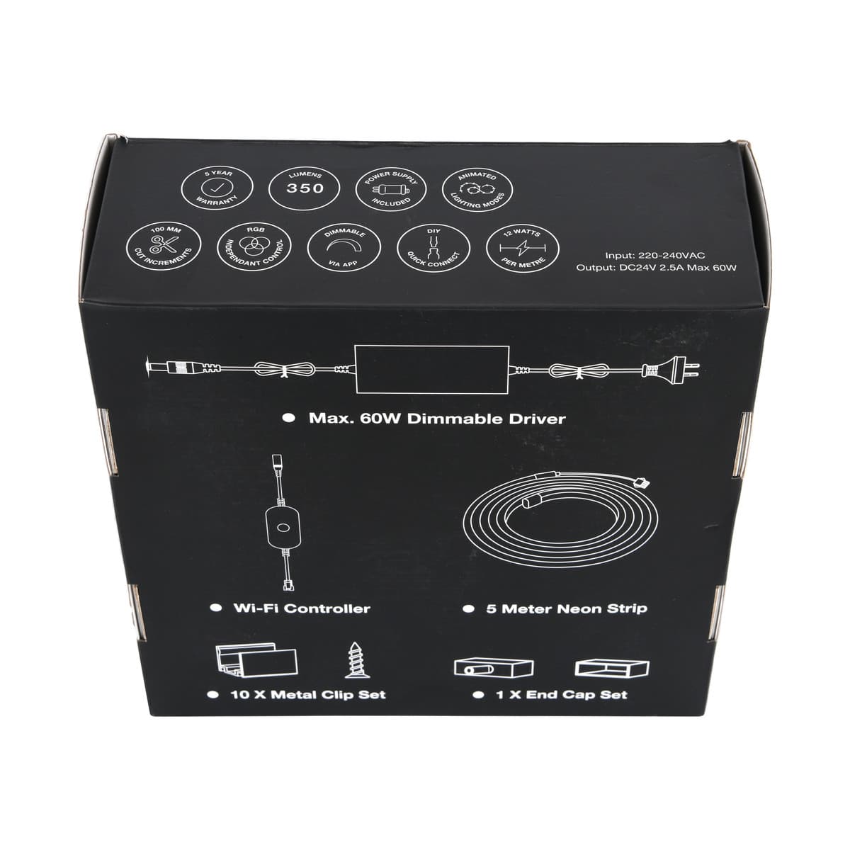 Glow Neon 5m 60W Full Colour Weatherproof LED Strip Kit with Remote-img-3