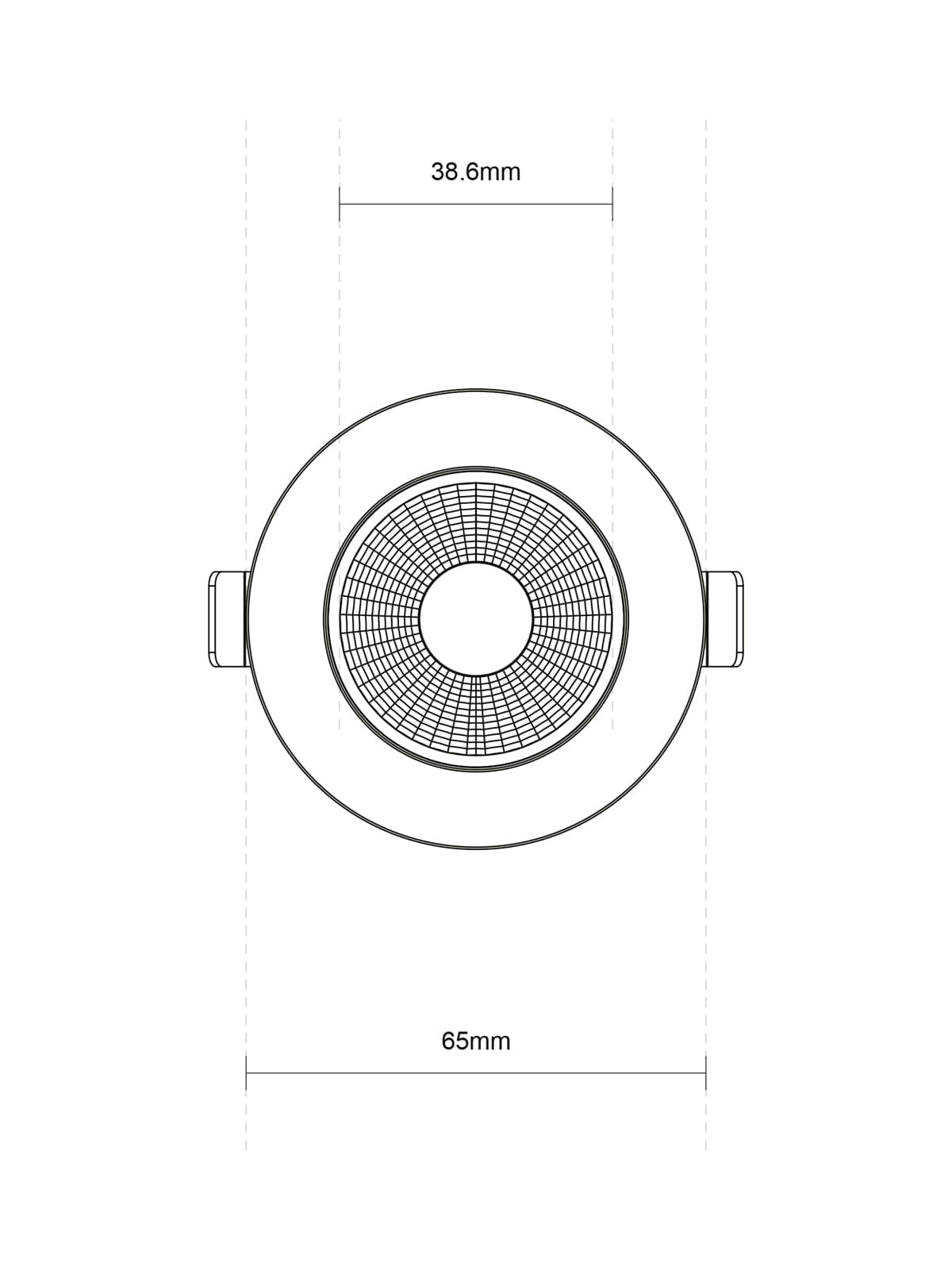 MFL Accent Small Fixed CCT LED Dimmable 60mm Cut Out Downlight in White