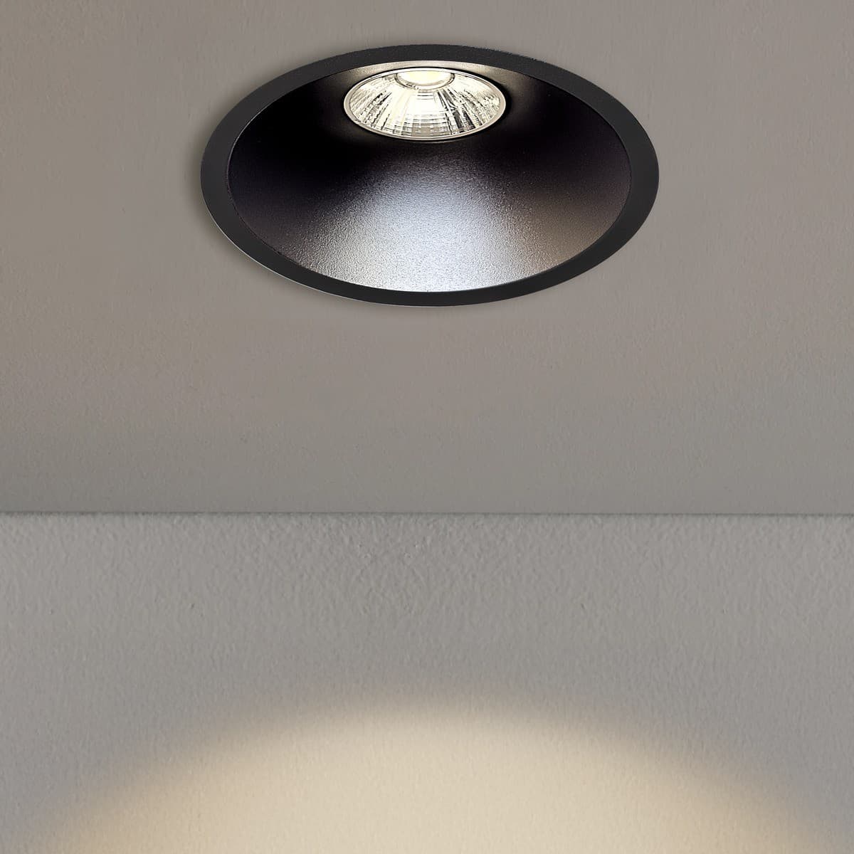 MFL Accent Large Wall Wash CCT LED Dimmable 100mm Cut Out Downlight in Black