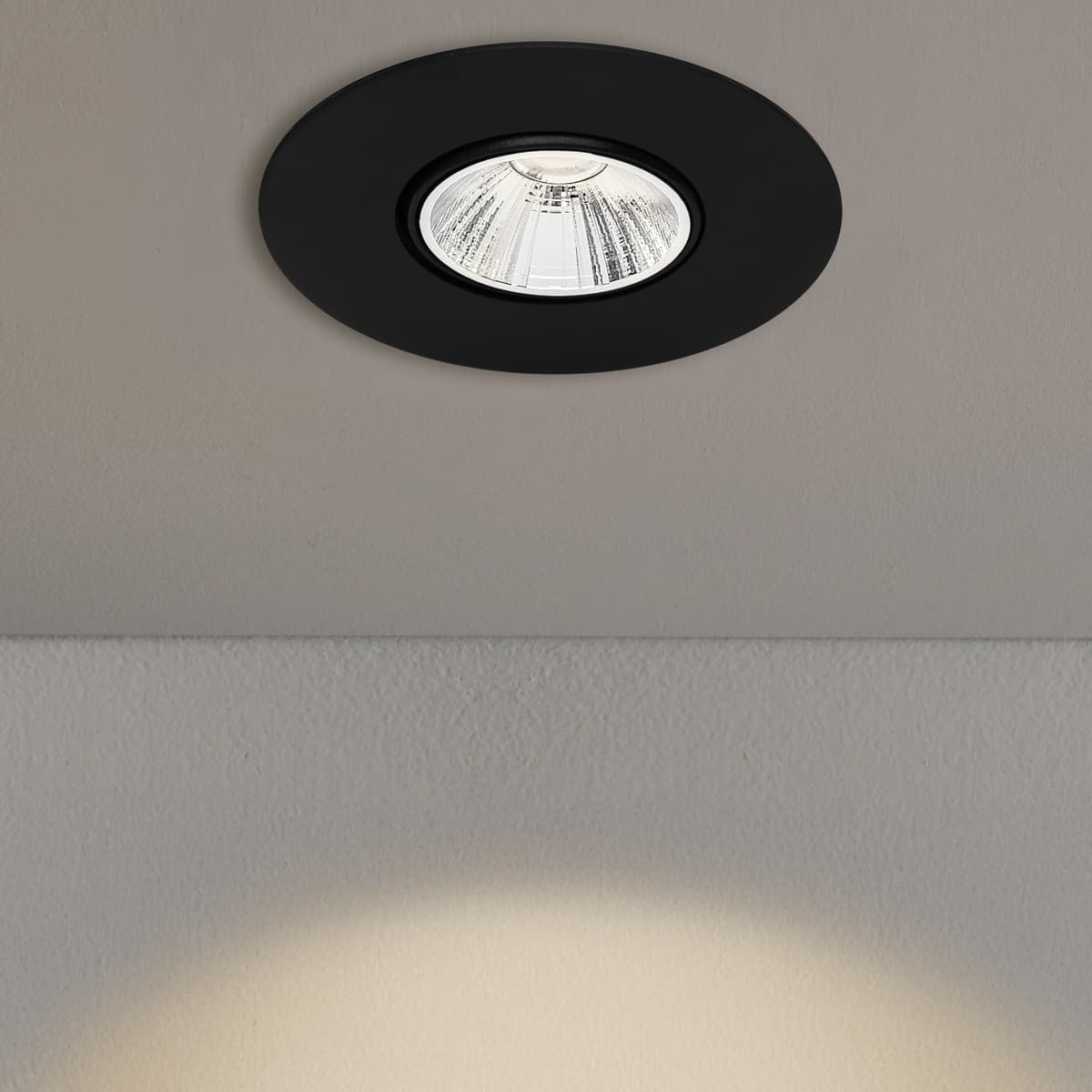 MFL Accent Large Gimble CCT LED Dimmable 85mm Cut Out Downlight in Black