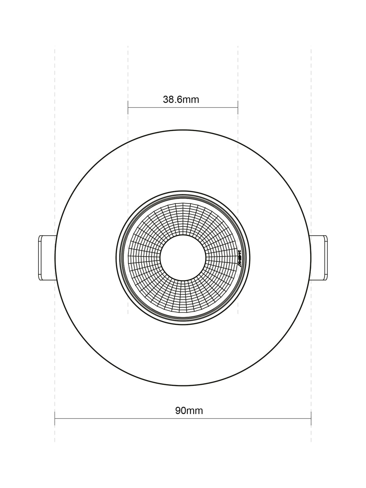 MFL Accent Large Gimble CCT LED Dimmable 85mm Cut Out Downlight in Black