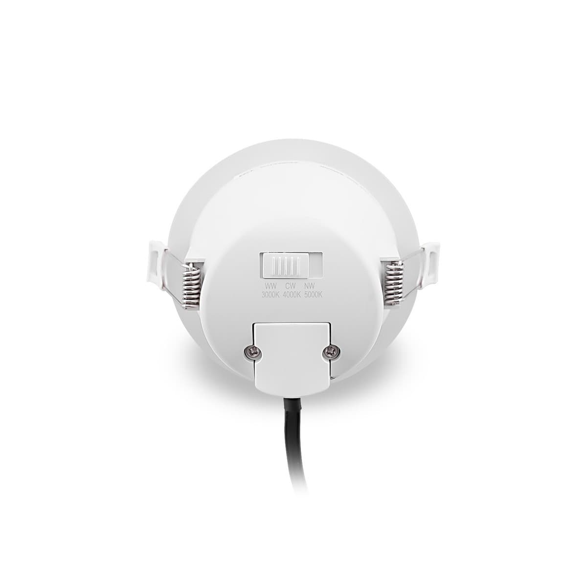 Flare LED Recessed Tri Colour Cut Out 90mm Downlight in White-img-2