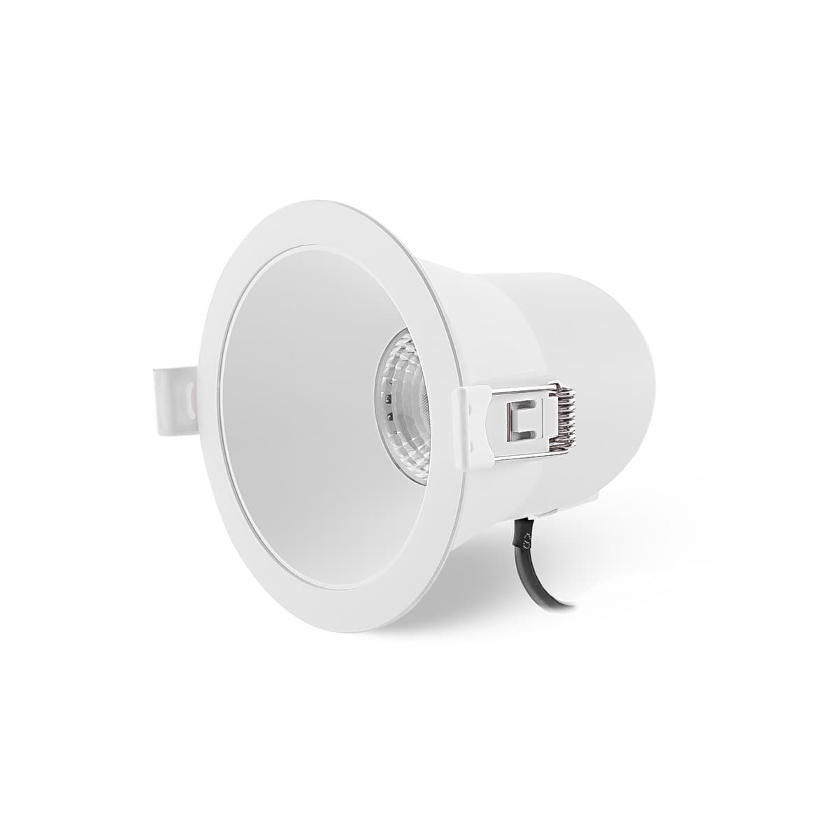 Flare LED Recessed Tri Colour Cut Out 90mm Downlight in White-img-3