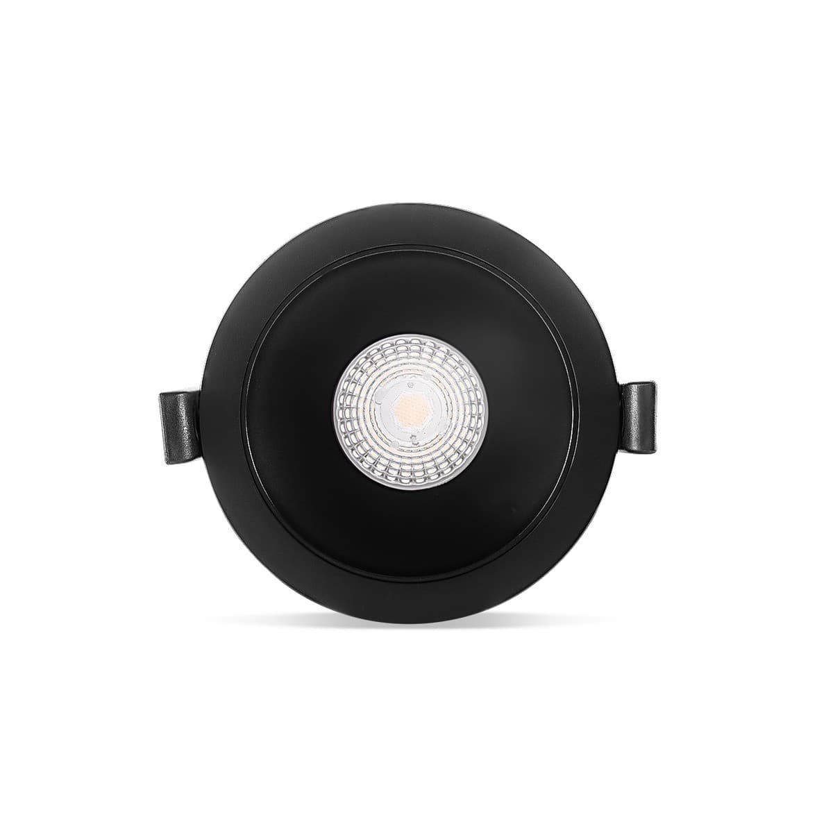 Flare LED Recessed Tri Colour Cut Out 90mm Downlight in Black-img-1