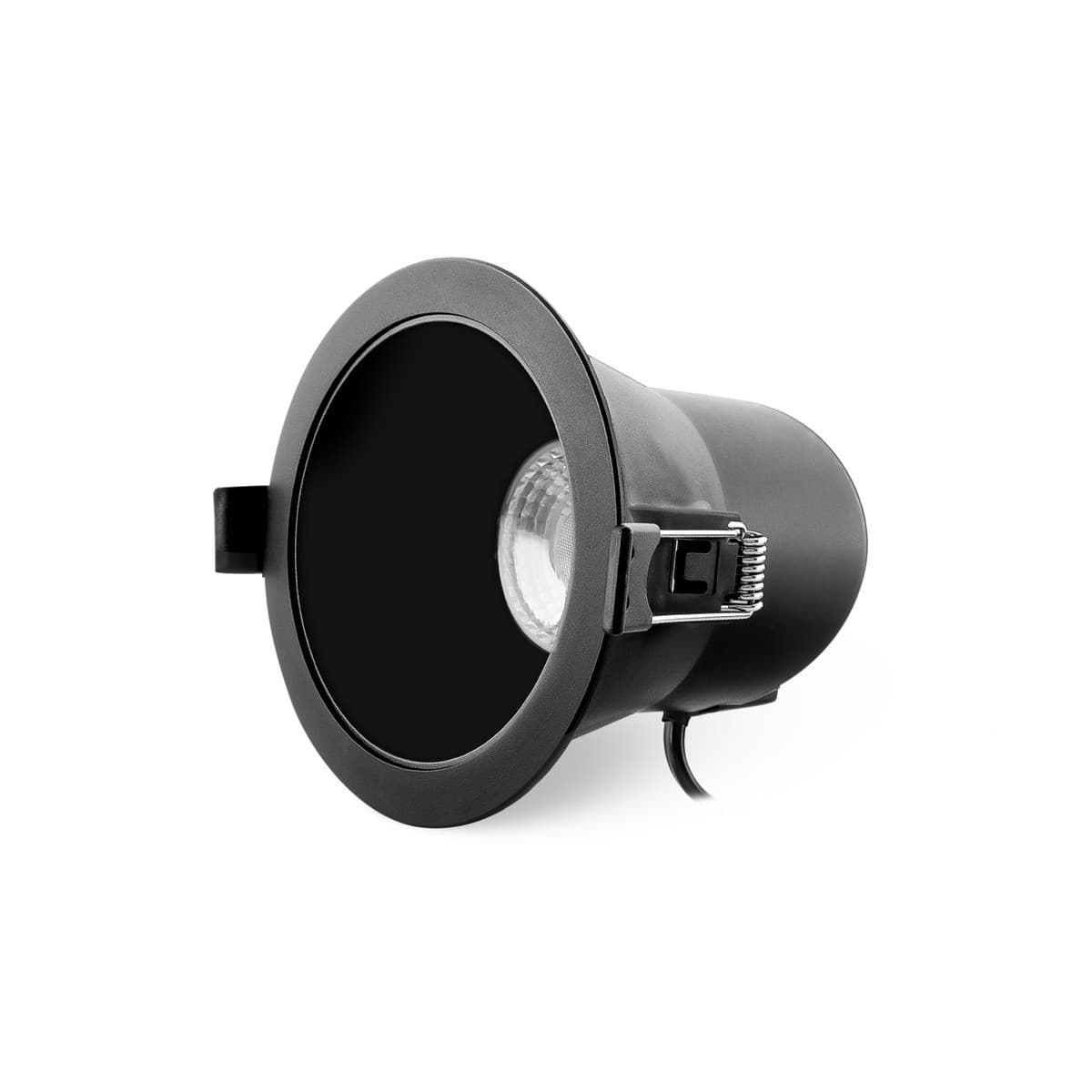 Flare LED Recessed Tri Colour Cut Out 90mm Downlight in Black-img-3