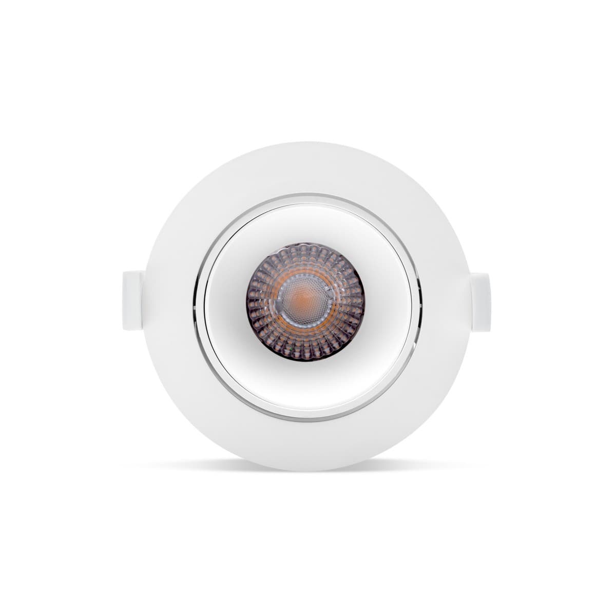 Flare LED Recessed Gimble Tri Colour Cut Out 90mm Downlight in White-img-1