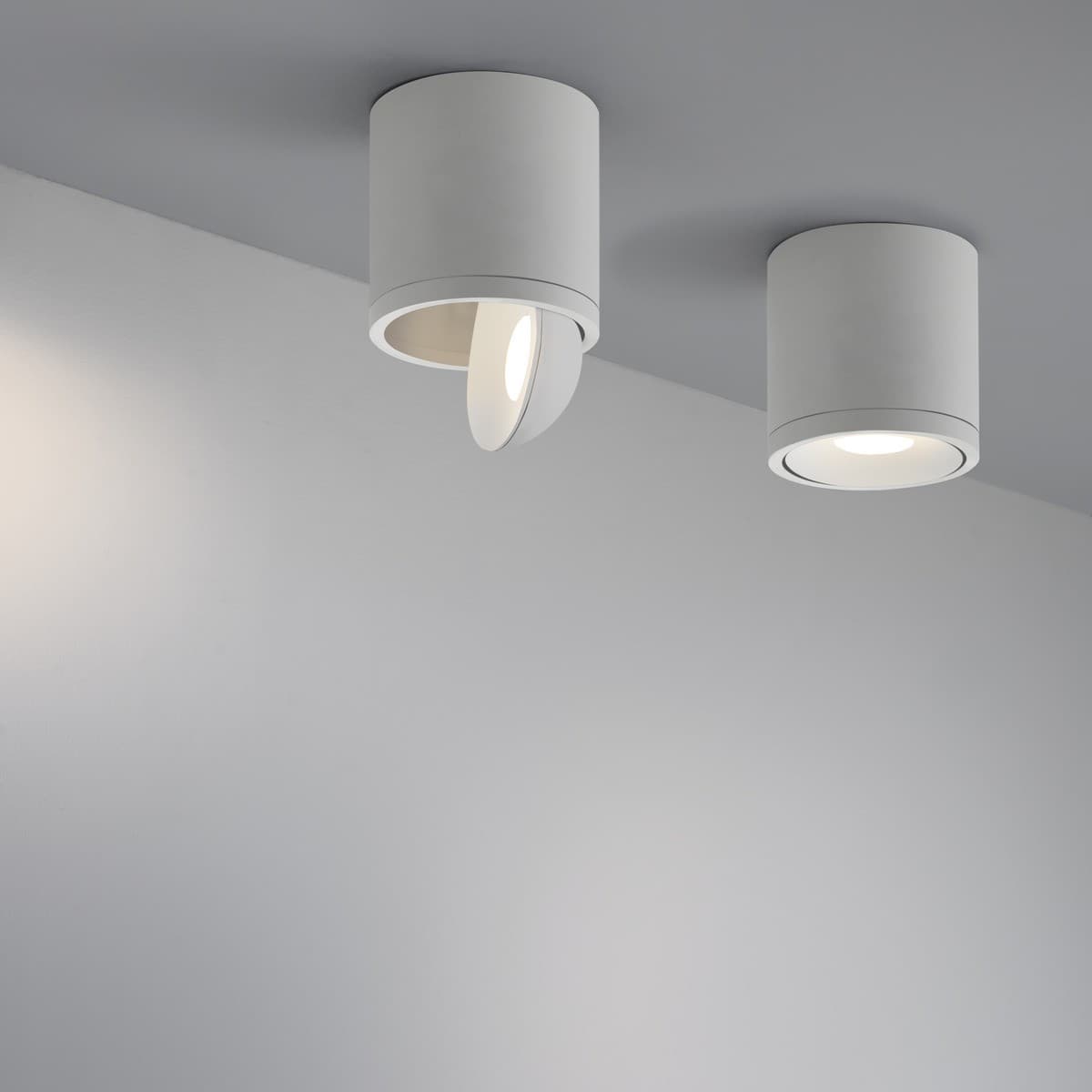 Crescent LED Adjustable Surface Mounted Downlight in White-img-9