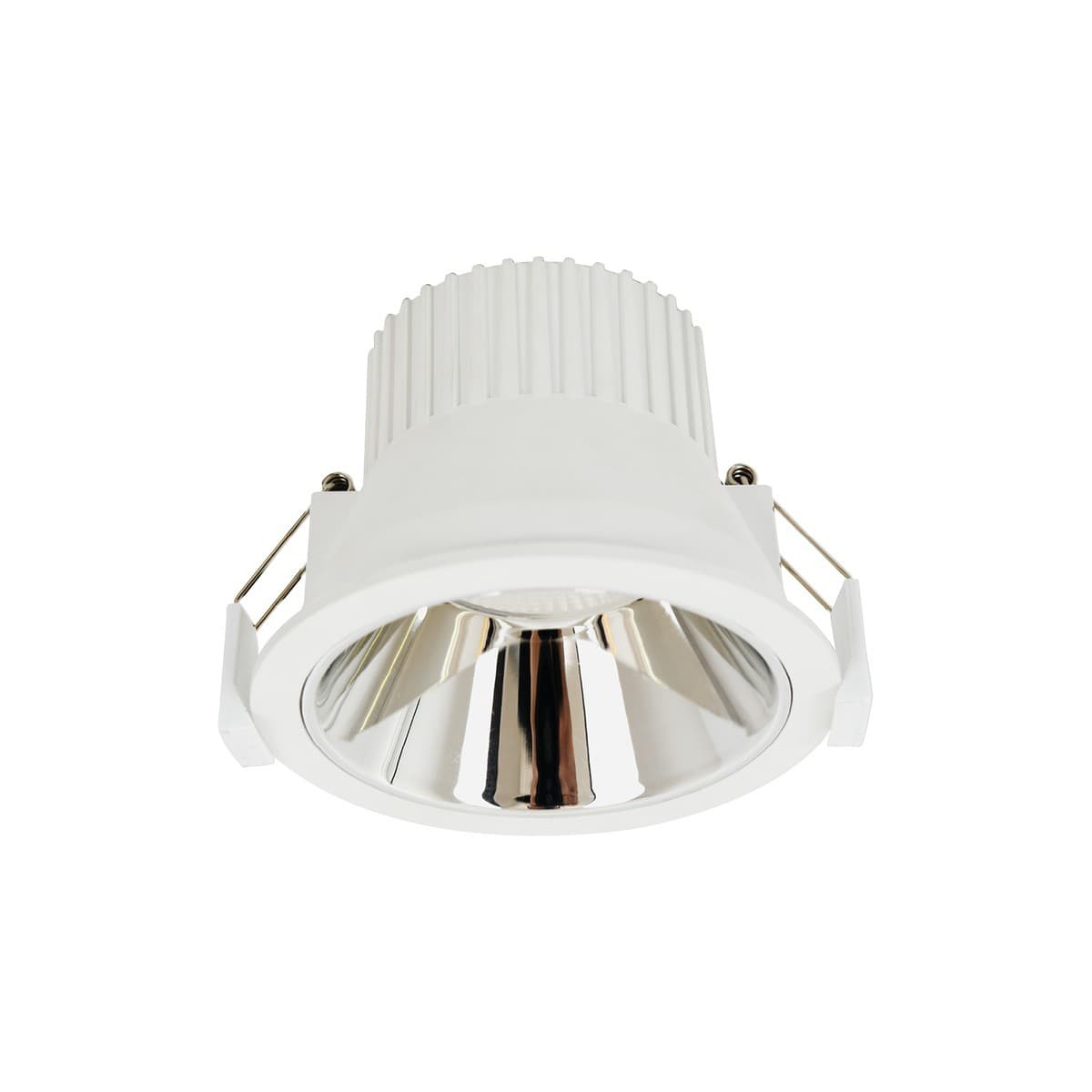 Zesta LED CCT Recessed 90mm Cut Out Downlight in White with Chrome Reflector-img-1