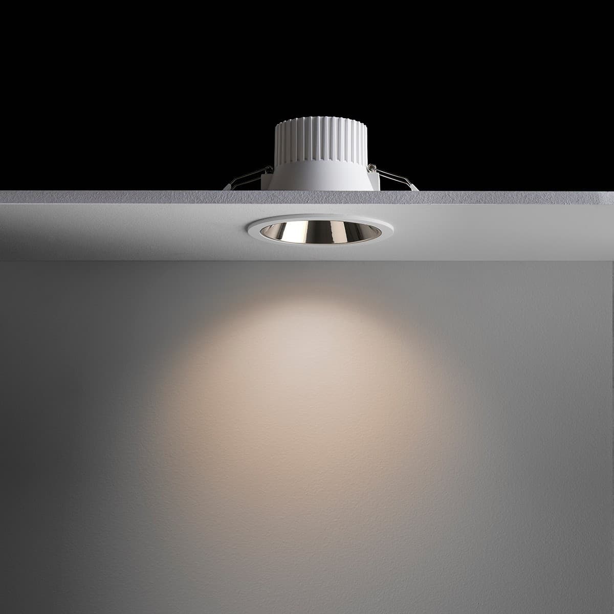 Zesta LED CCT Recessed 90mm Cut Out Downlight in White with Chrome Reflector-img-2